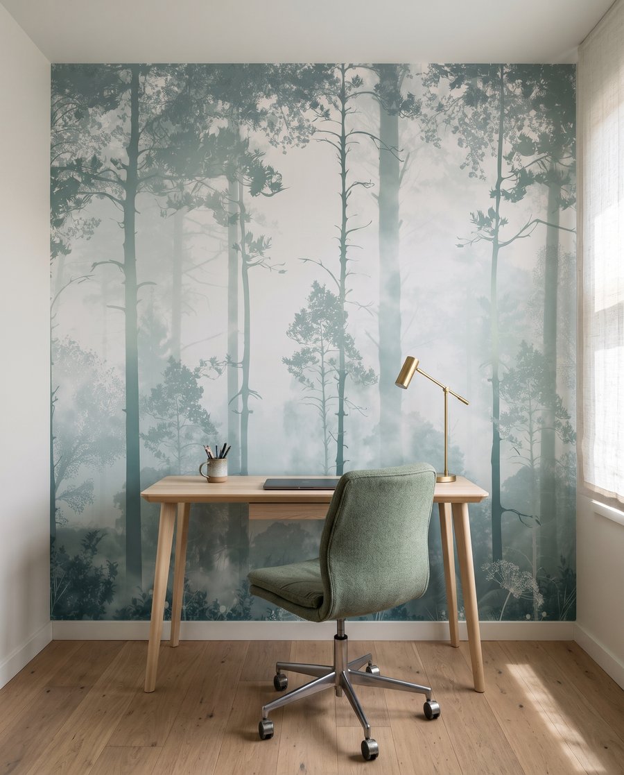 Lumină între trunchiuri drepte — interior 7