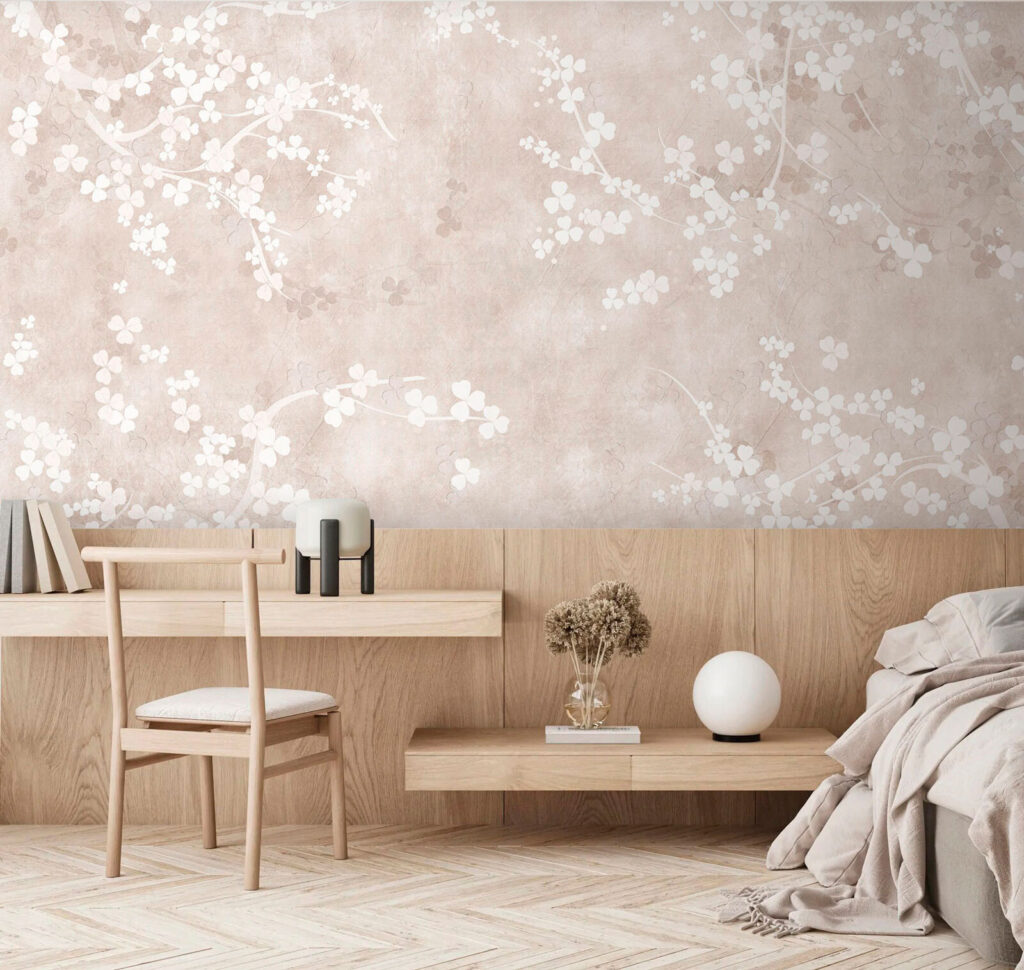 Flori mici, fond uzat — interior 2