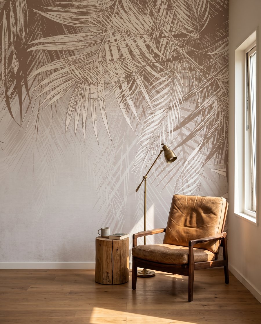 Frunze suspendate din sus — interior 3
