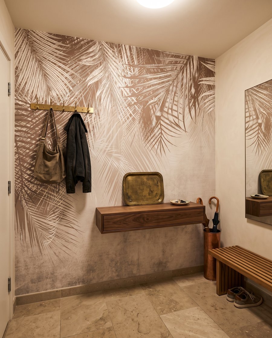 Frunze suspendate din sus — interior 4