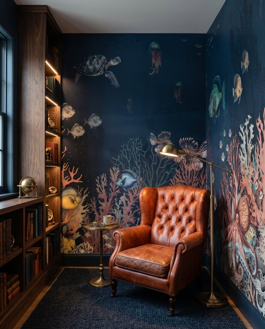 Recif în albastru adânc — interior 10