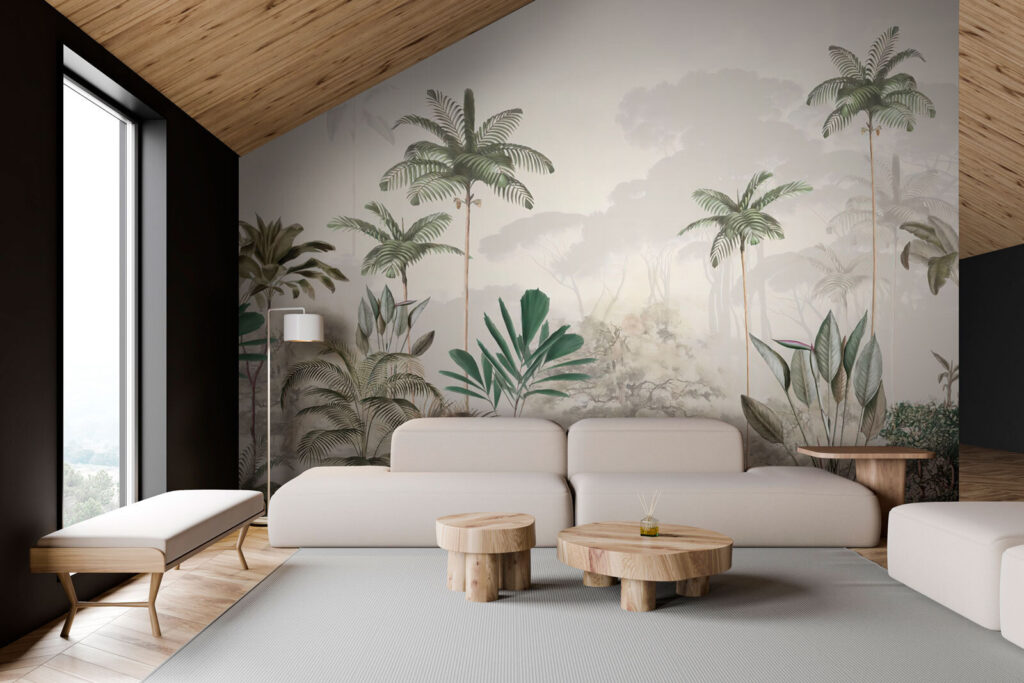 Palmieri pe dealuri pale — interior 1