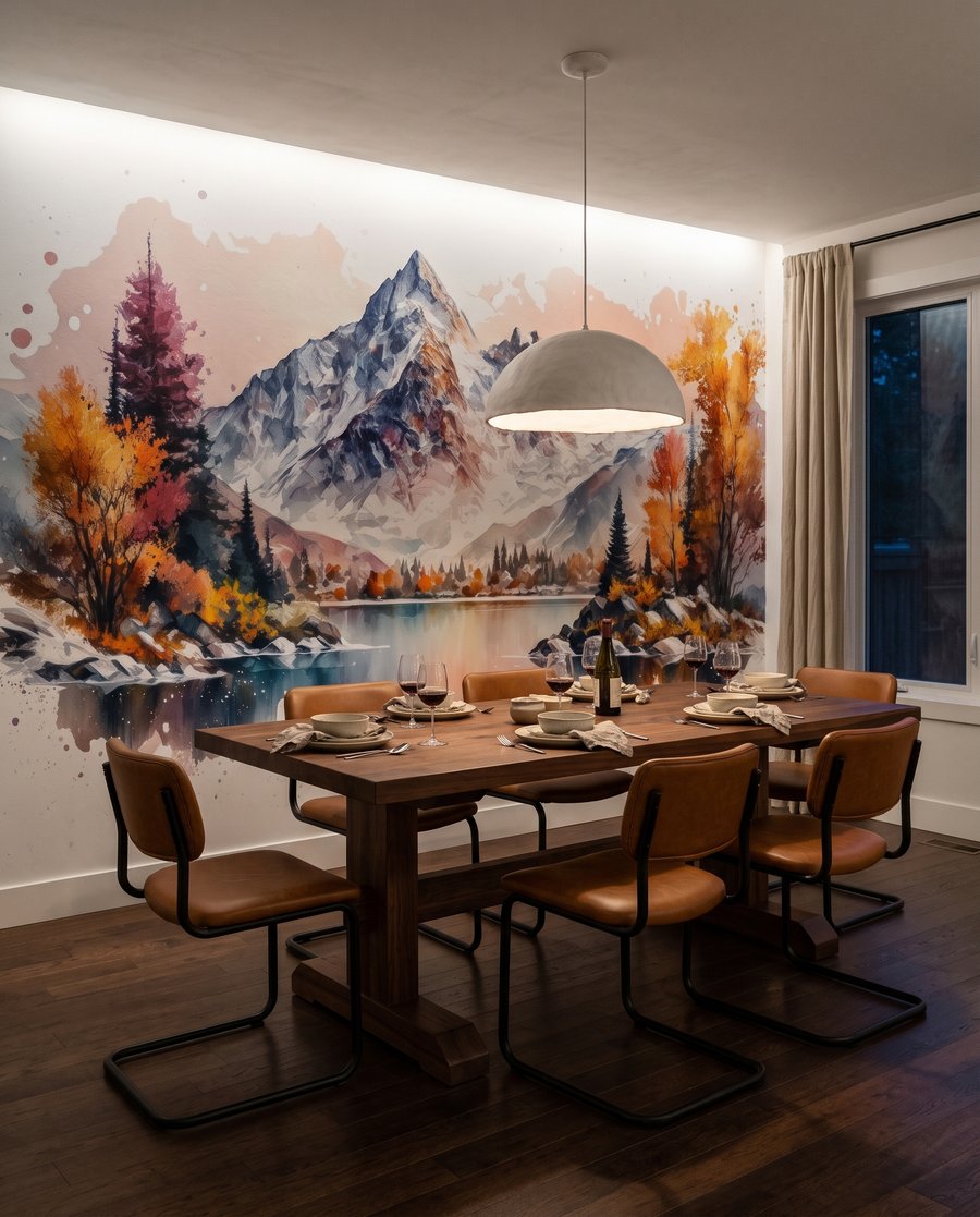Toamnă lângă lacul montan — interior 7