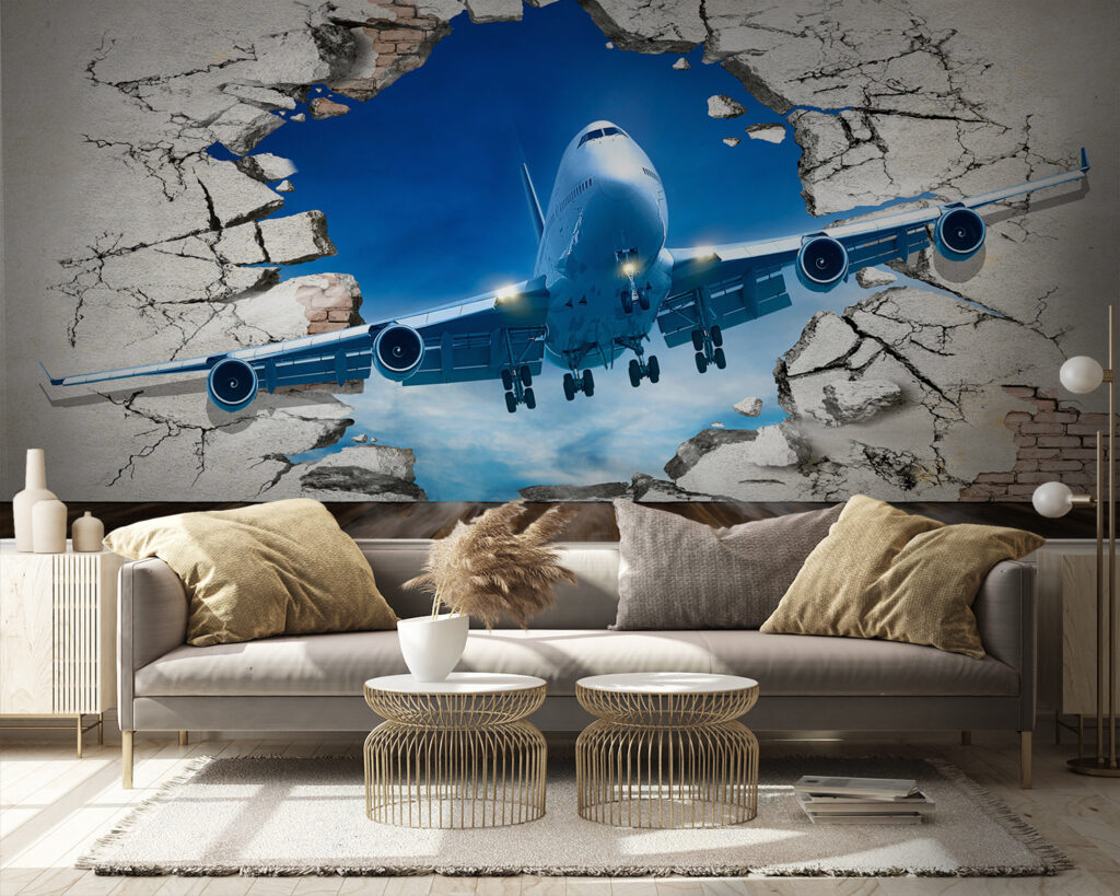 Avion prin zid spart — interior 5