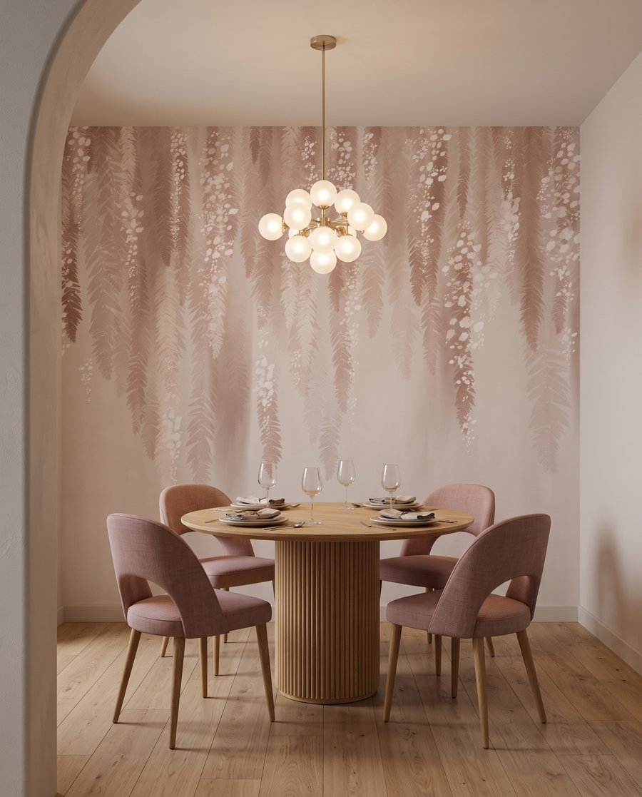 Ghirlande de flori roz — interior 7