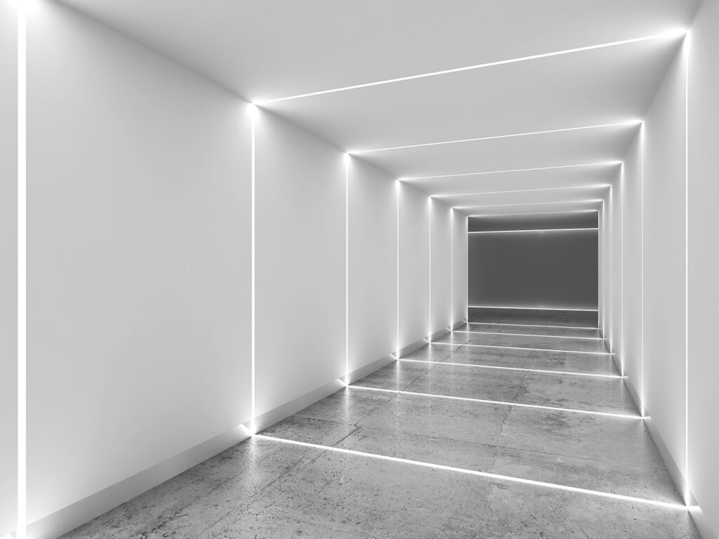 Tunel luminos — design complet