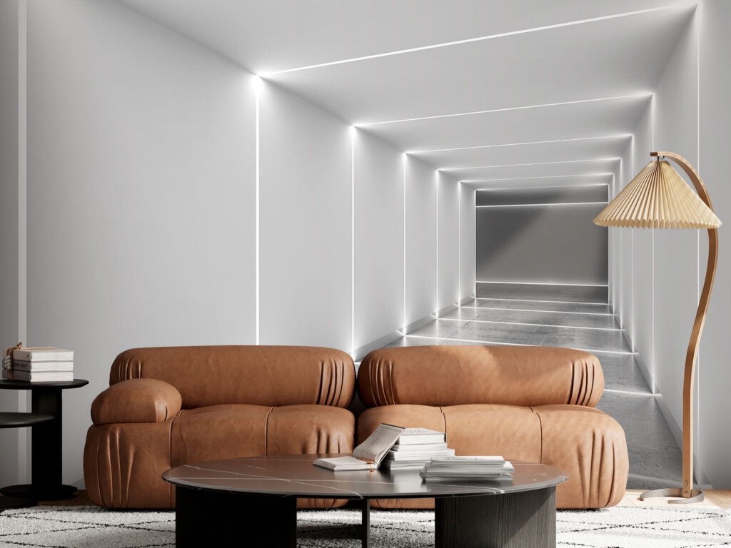 Tunel luminos — interior 2