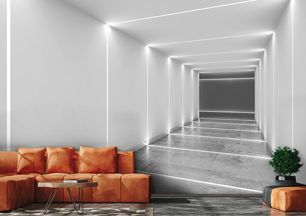 Tunel luminos — interior 1