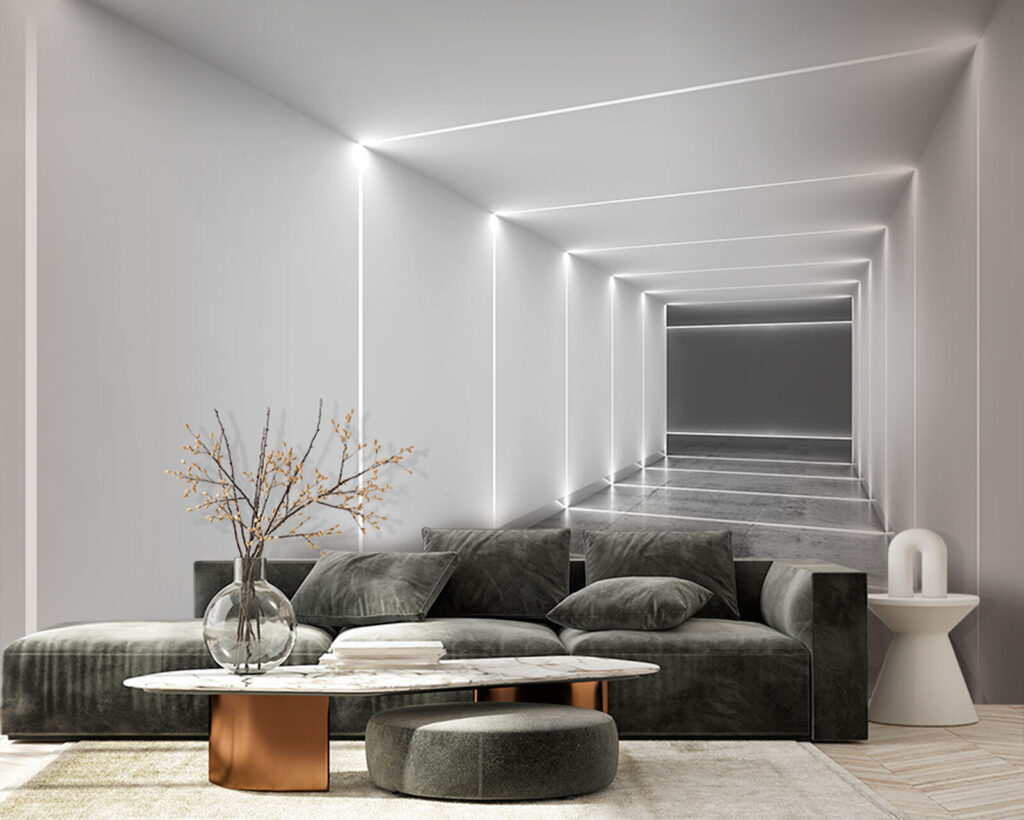 Tunel luminos — interior 3