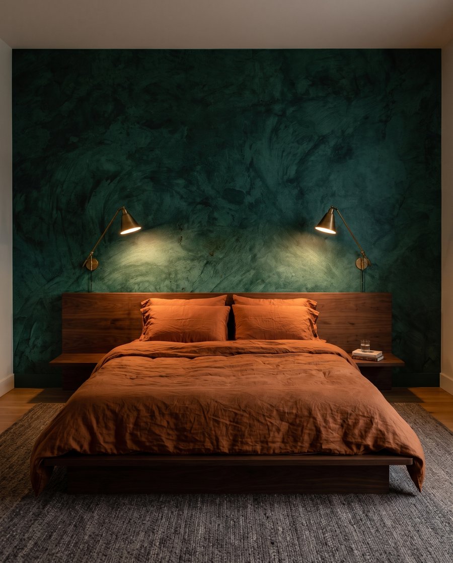 Verde smarald cu urme — interior 2