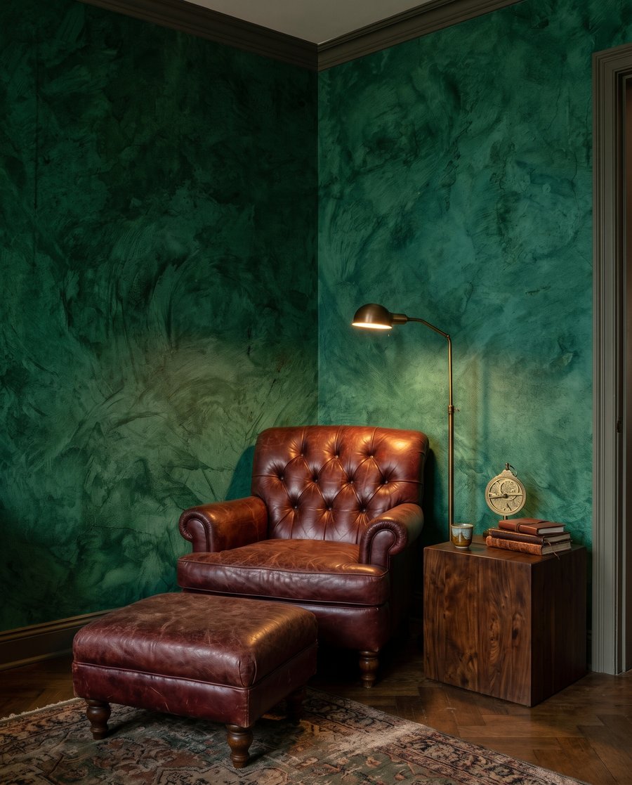 Verde smarald cu urme — interior 6