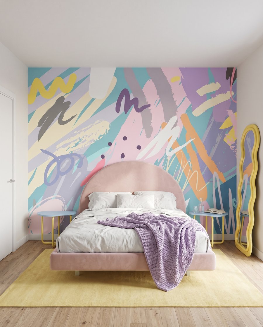 Linii pastelate fără direcție — interior 2