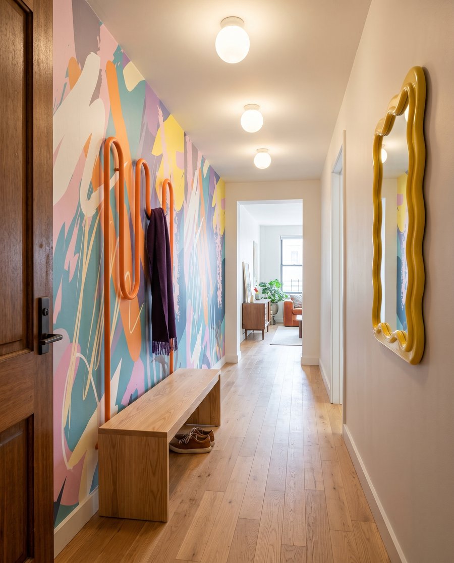 Linii pastelate fără direcție — interior 6