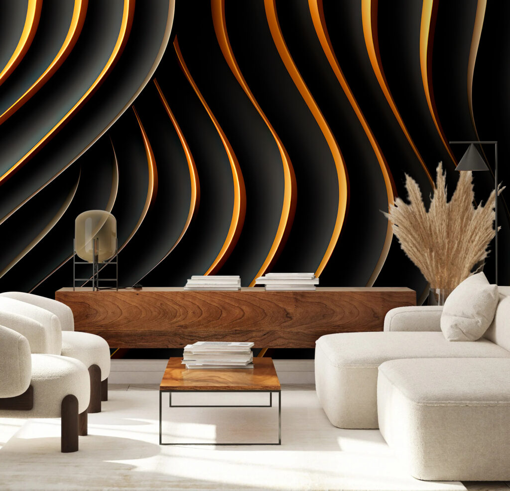 Valuri negre și aurii — interior 1