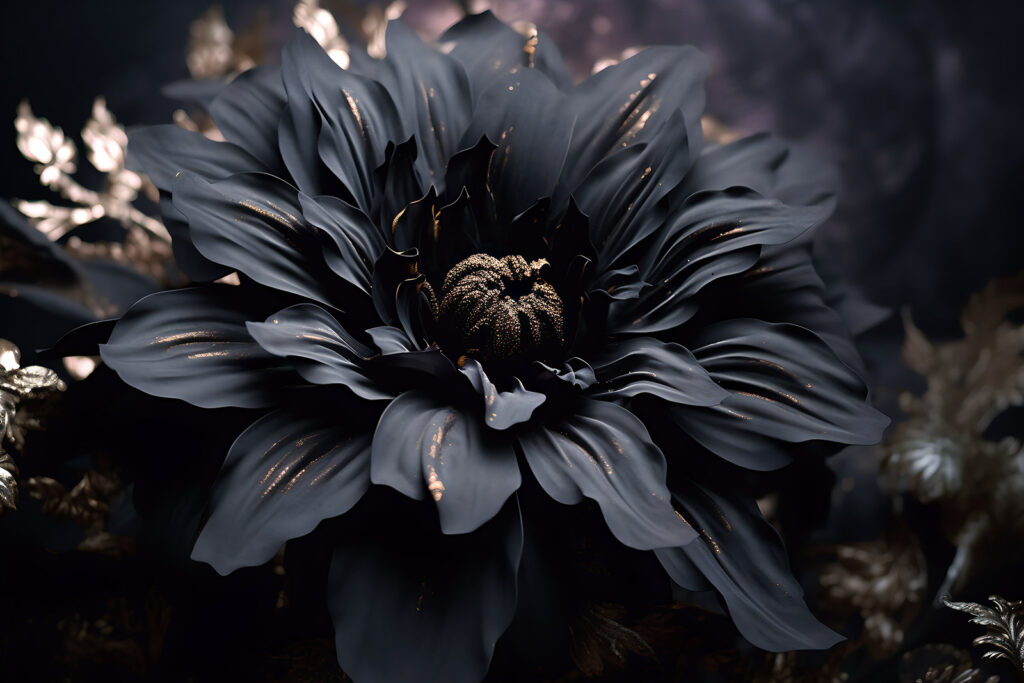 Floare albastră de noapte — design complet