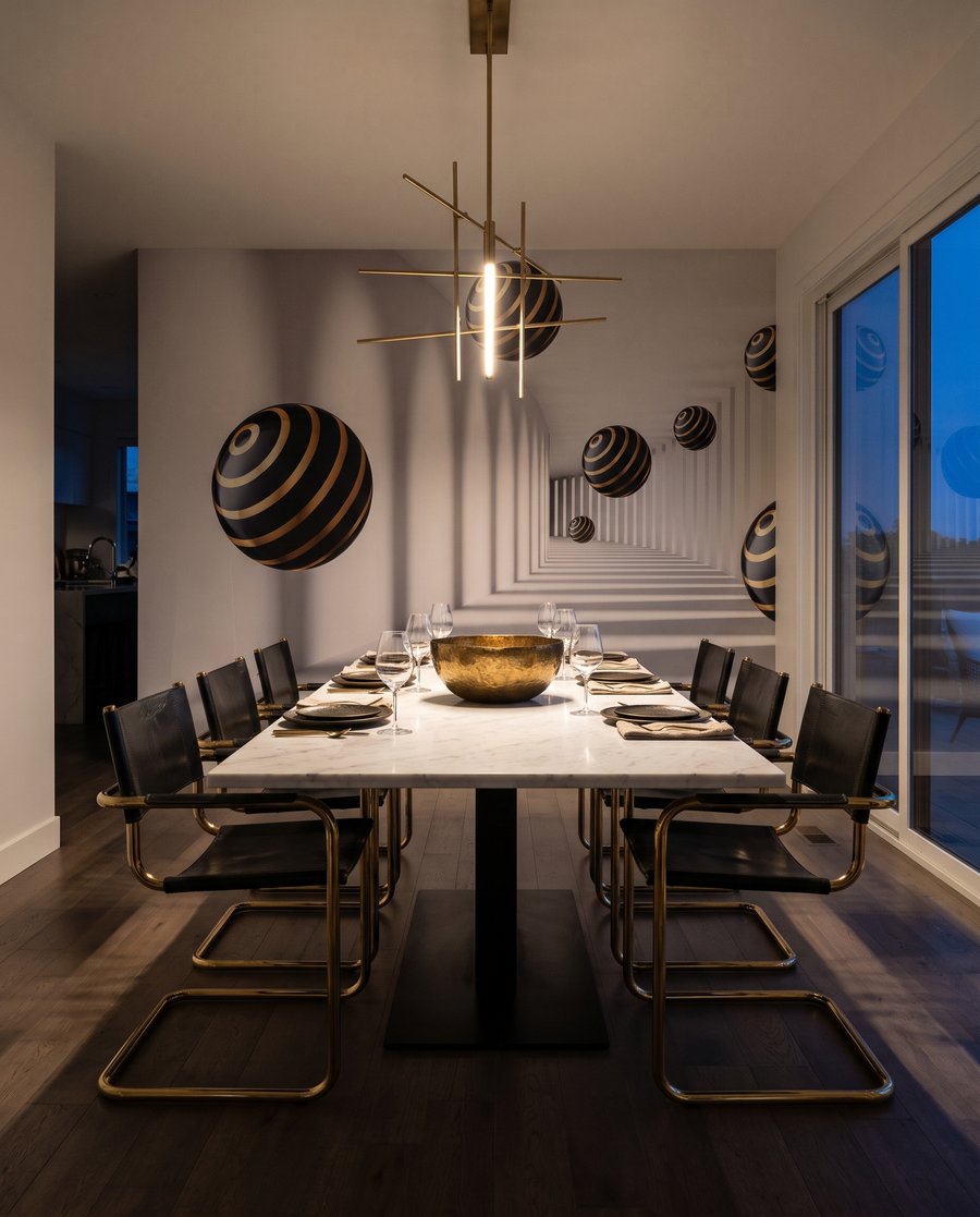 Sfere cu inele aurii — interior 6
