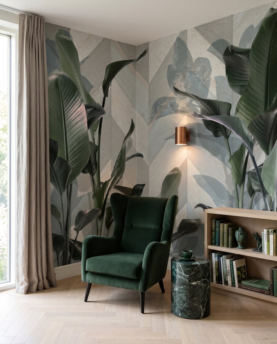 Frunze pe planuri oblice — interior 6