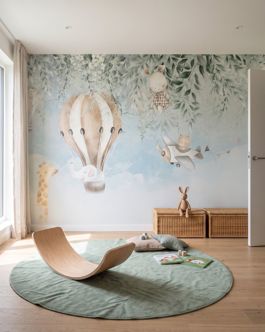 Baloane cu animale într-un interior