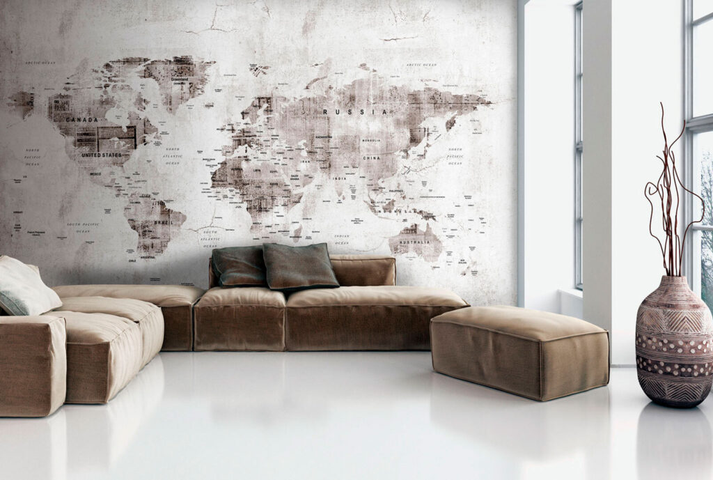Hartă a lumii — interior 1