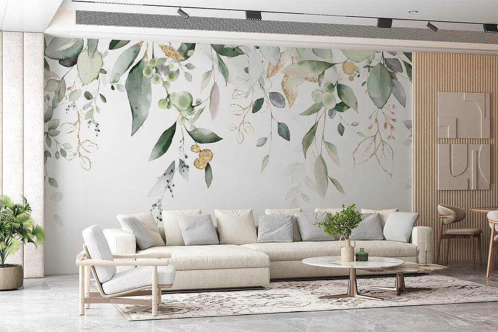 Frunze și flori albe — interior 7