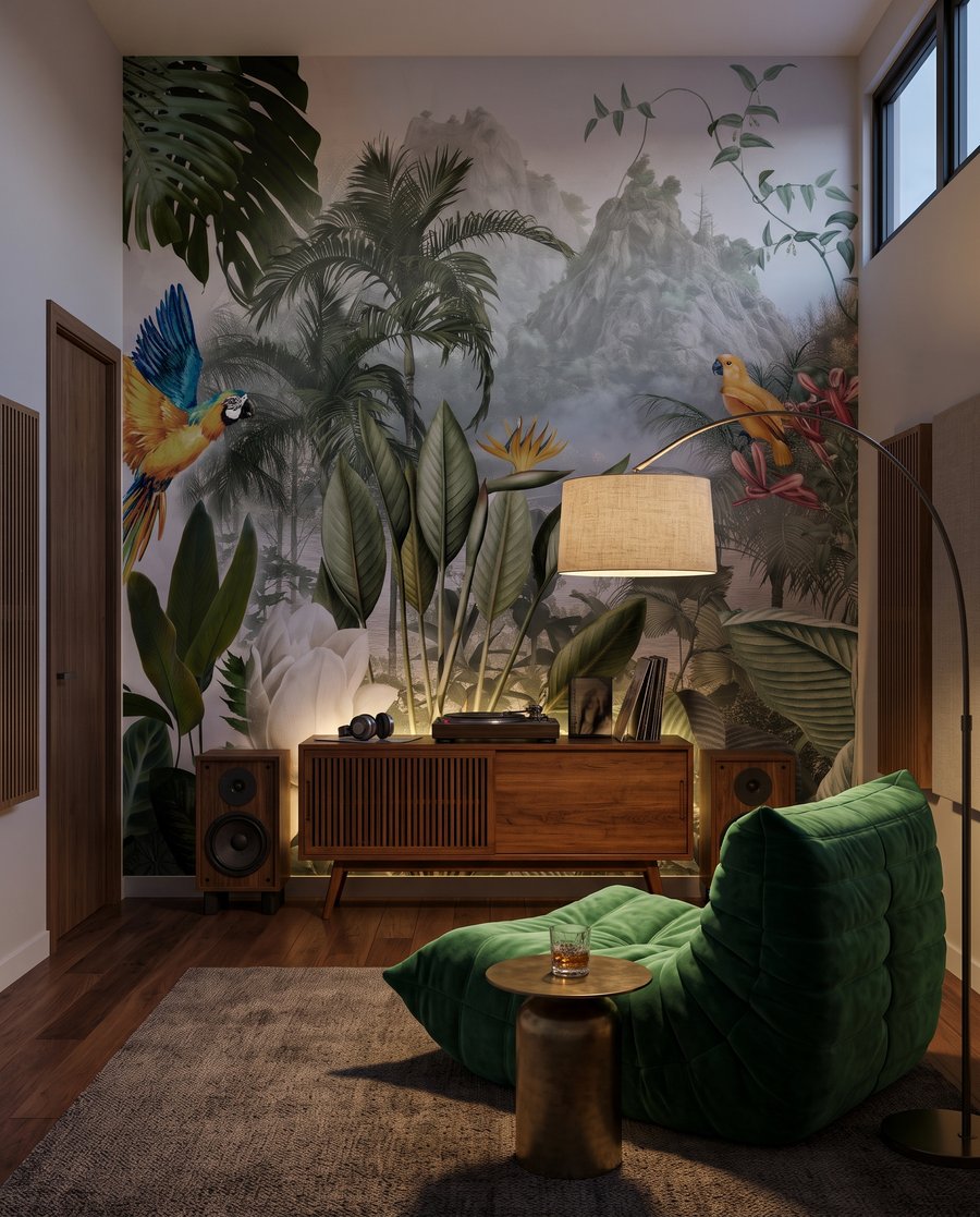 Papagali în pădure — interior 6