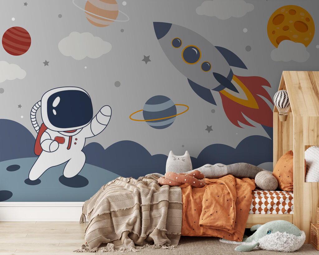 Rachetă lângă astronaut — interior 3