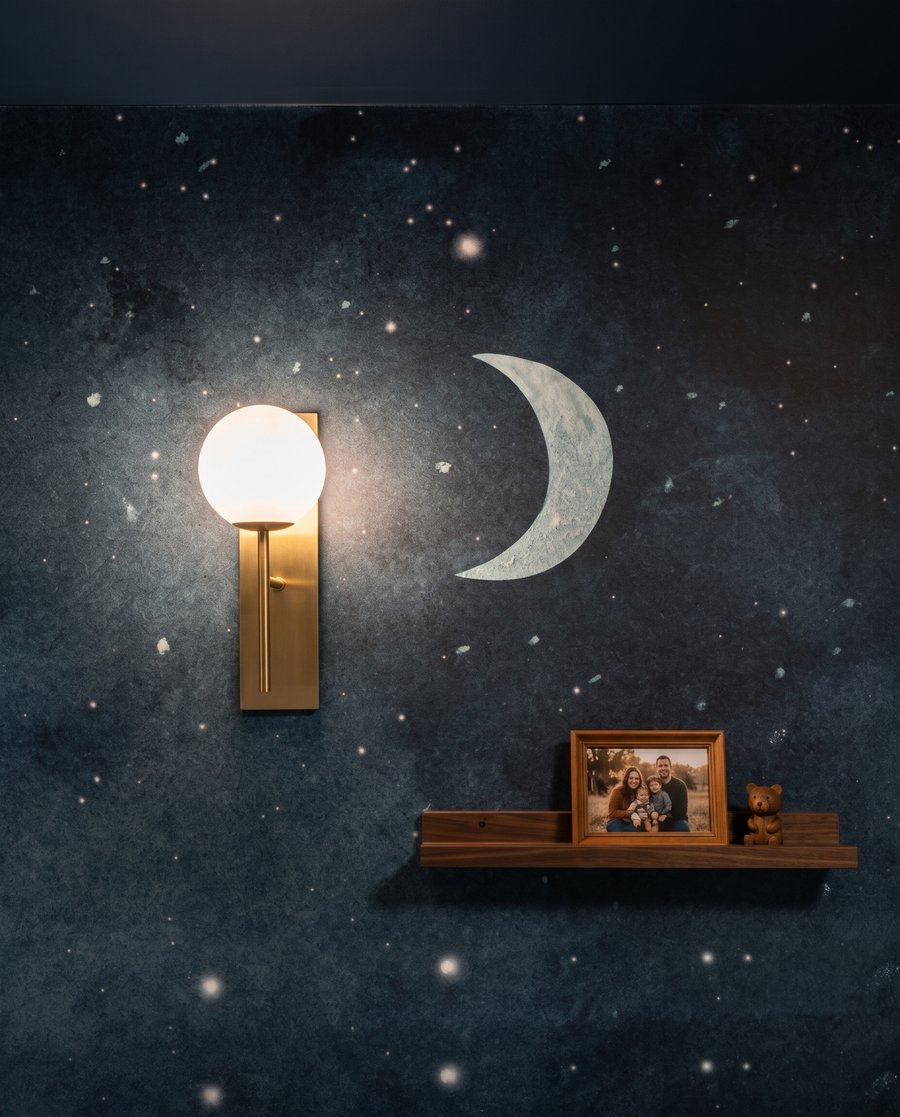 Lună deasupra norilor — detaliu