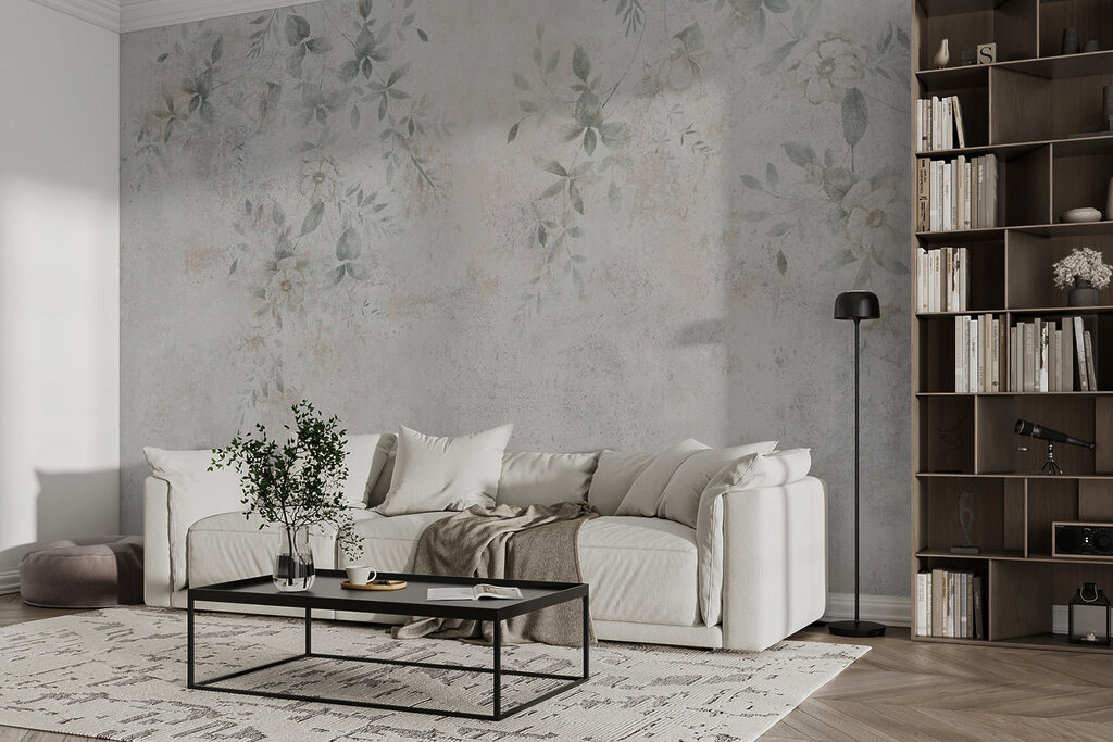 Urme florale pe alb — interior 3