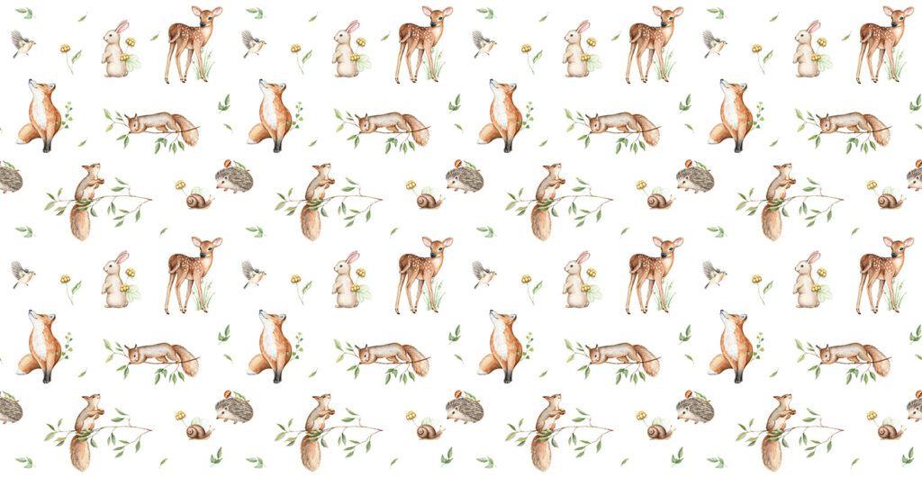 Animale mici de pădure — design complet