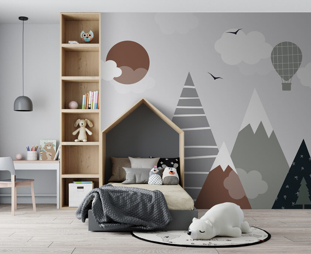 Munți geometrici cu balon — interior 2