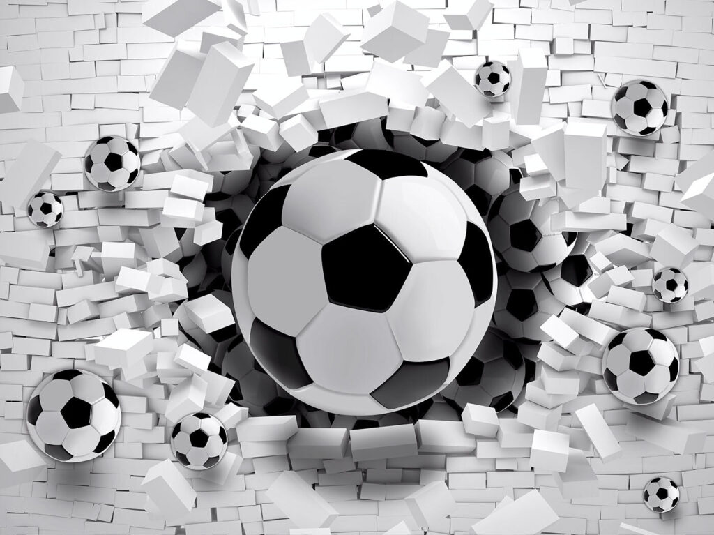Fotbal care sparge zidul — design complet