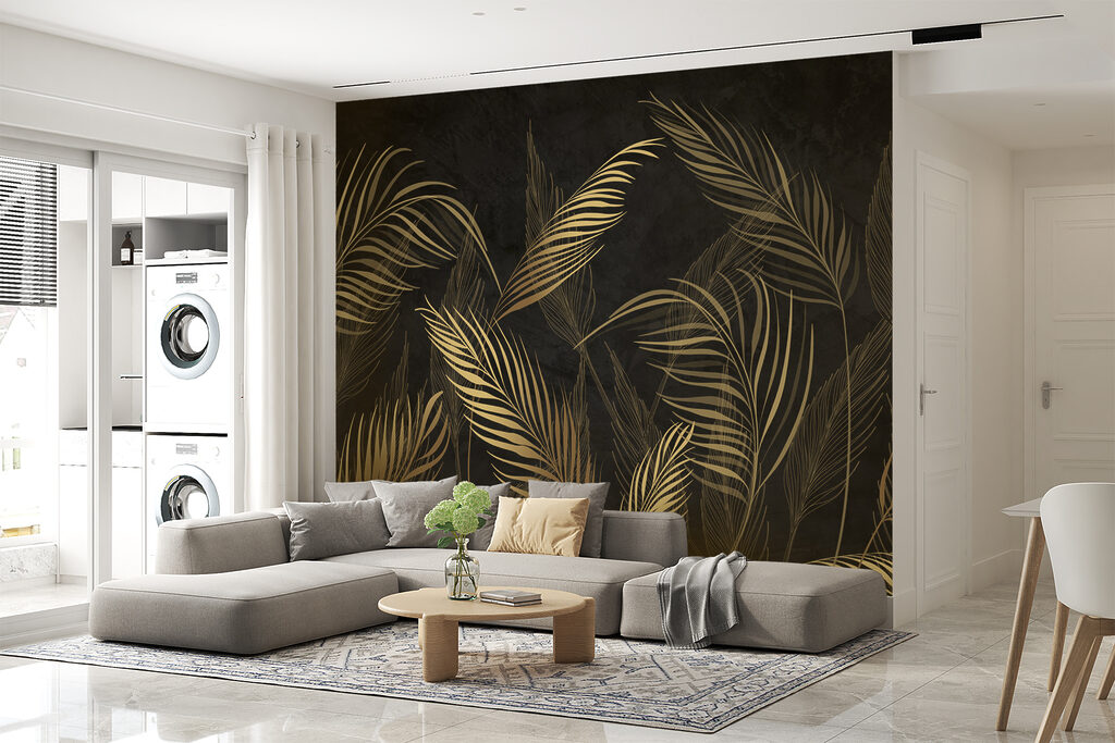 Palmieri aurii pe negru — interior 5