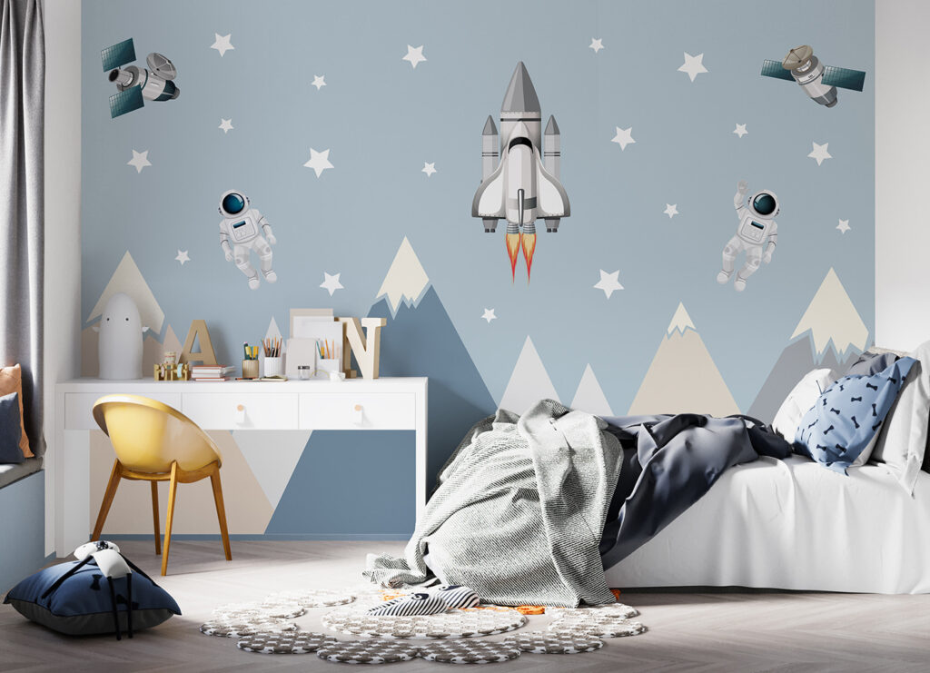 Astronauți deasupra munților — interior 2