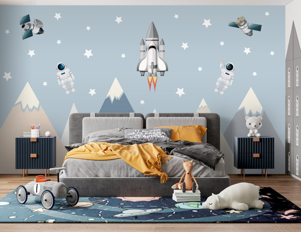 Astronauți deasupra munților — interior 3