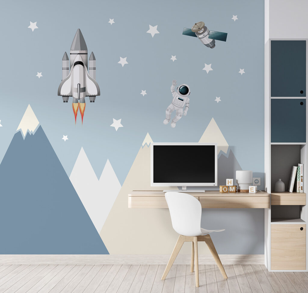 Astronauți deasupra munților — interior 4