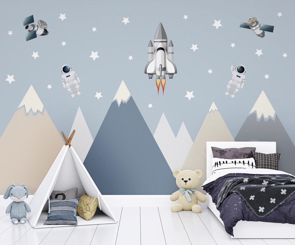 Astronauți deasupra munților — interior 5