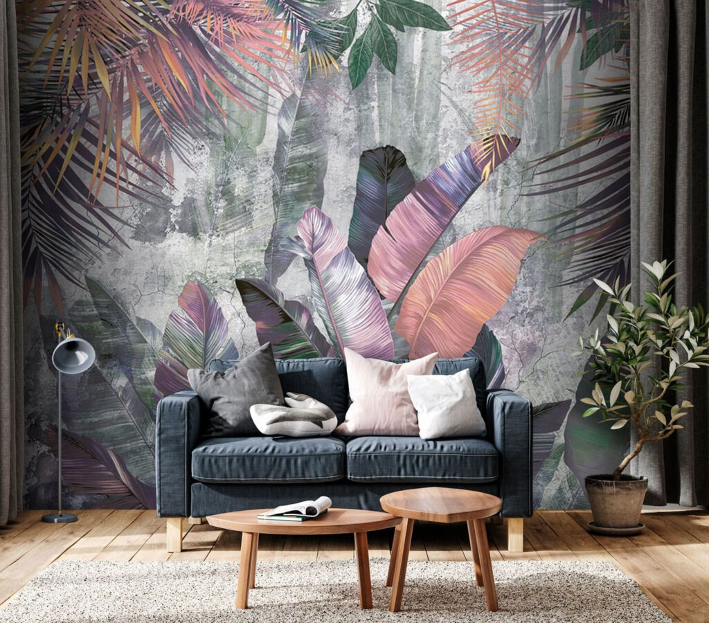 Frunze mov pe gri — interior 1