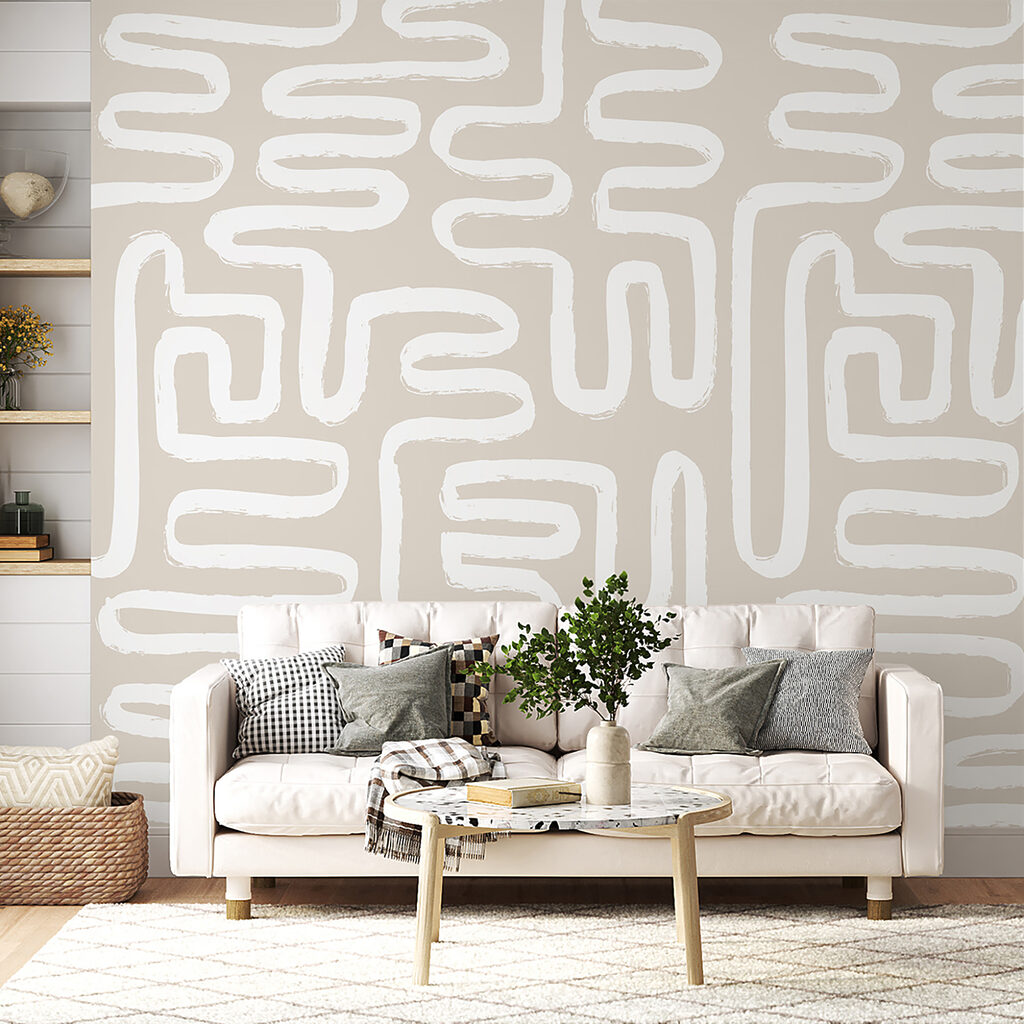 Labirint de linii albe — interior 7