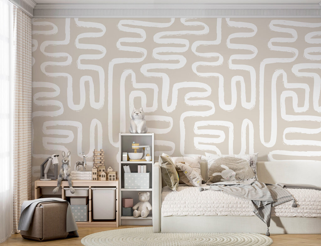 Labirint de linii albe — interior 4