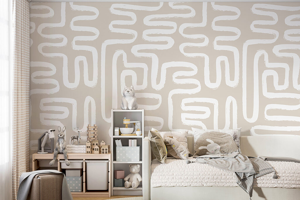 Labirint de linii albe — interior 8