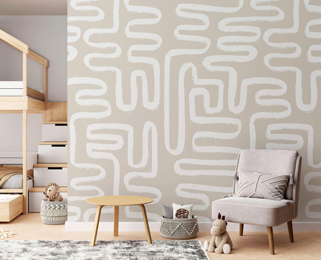 Labirint de linii albe — interior 6
