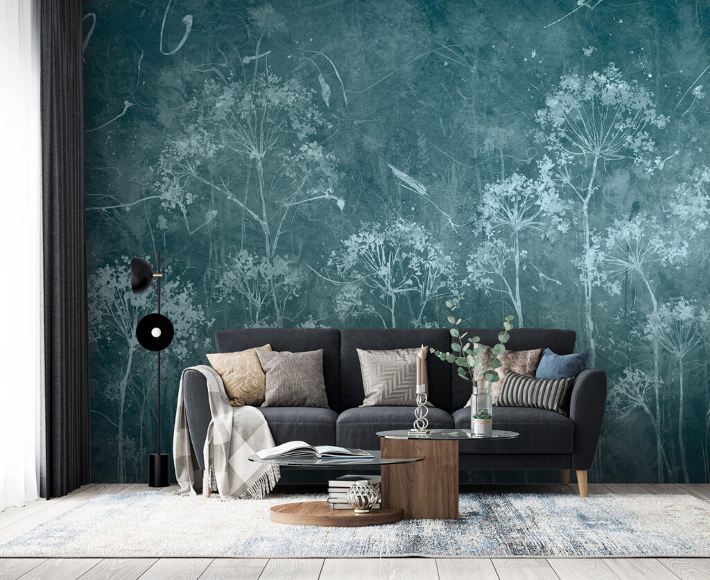 Linii albe pe petrol — interior 3