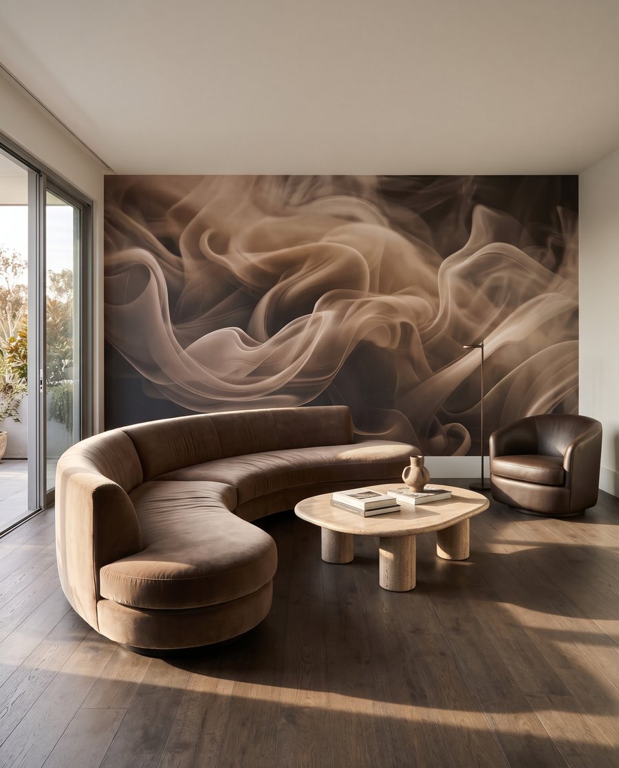 Voaluri brune în curgere — interior 4