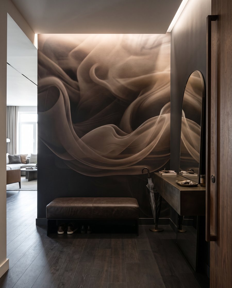 Voaluri brune în curgere — interior 7