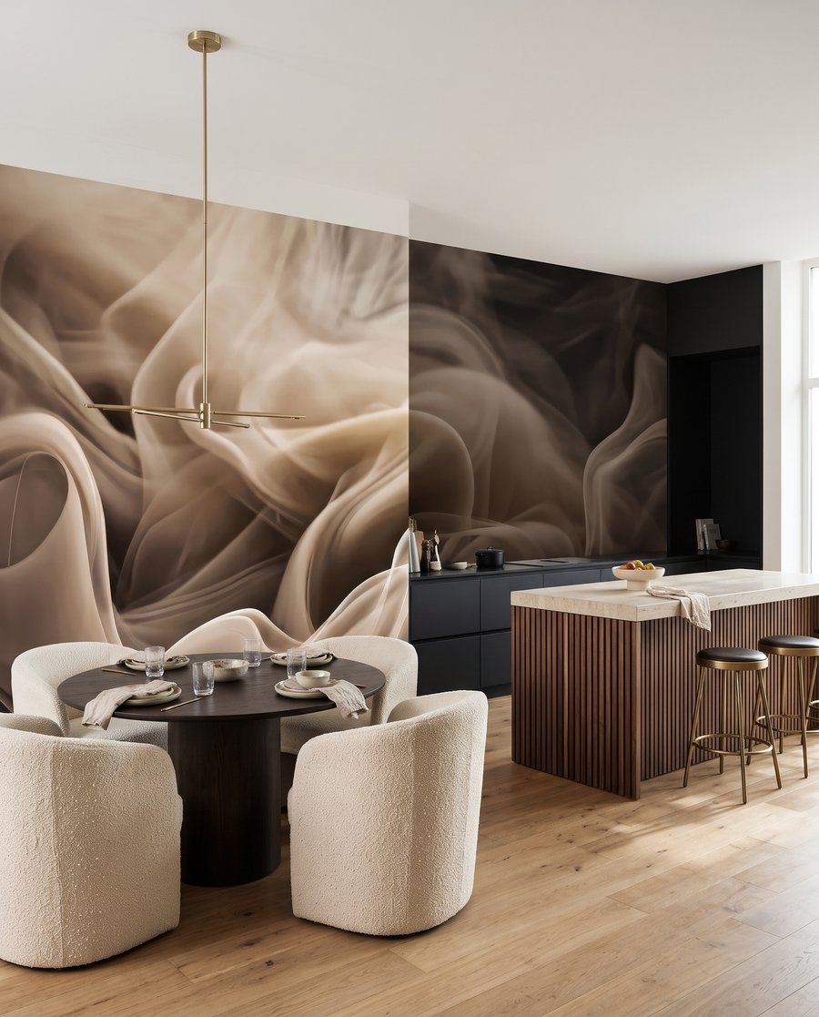 Voaluri brune în curgere — interior 9