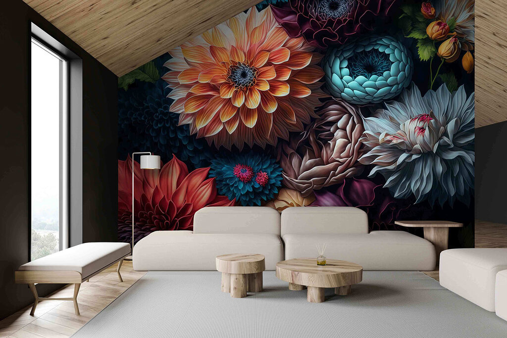 Dalii în umbră colorată — interior 5