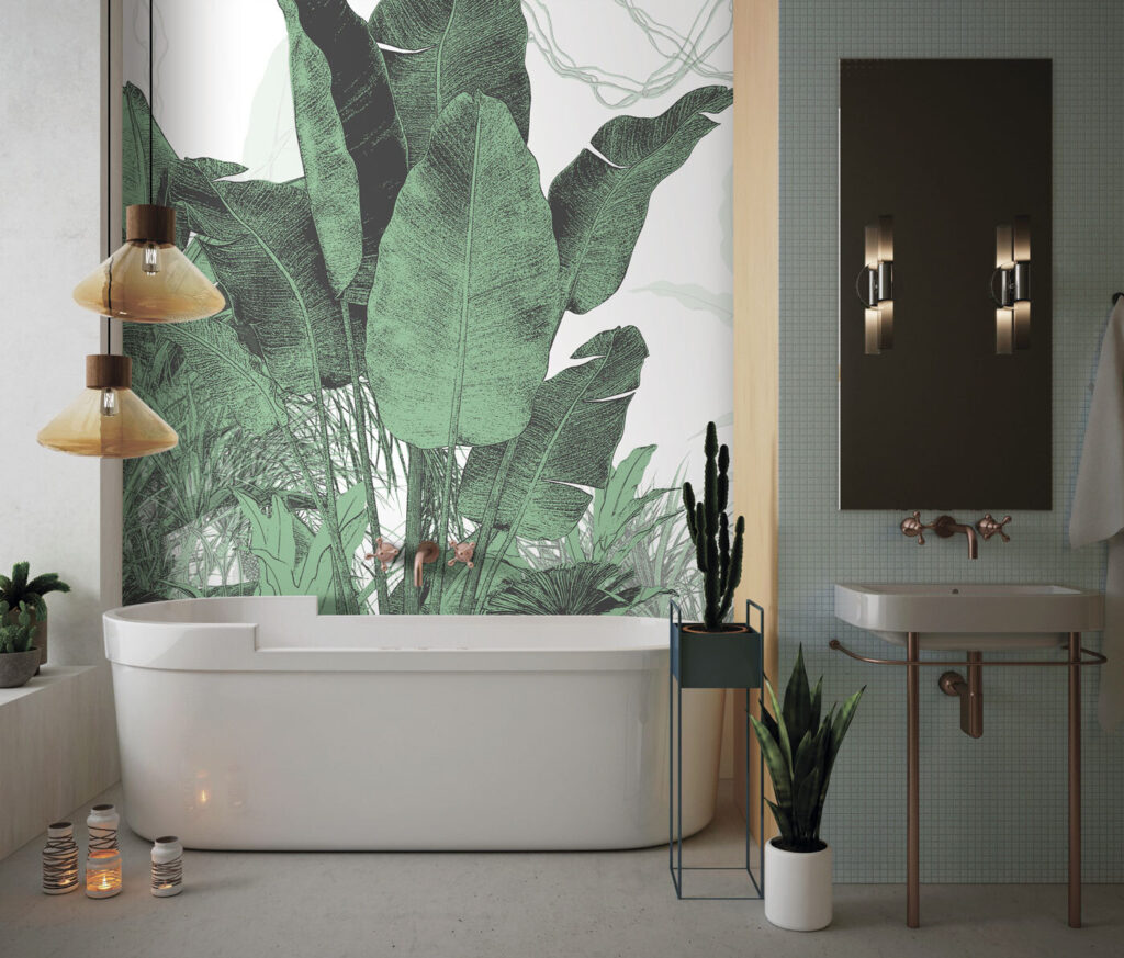 Frunze de banan verzi — interior 1