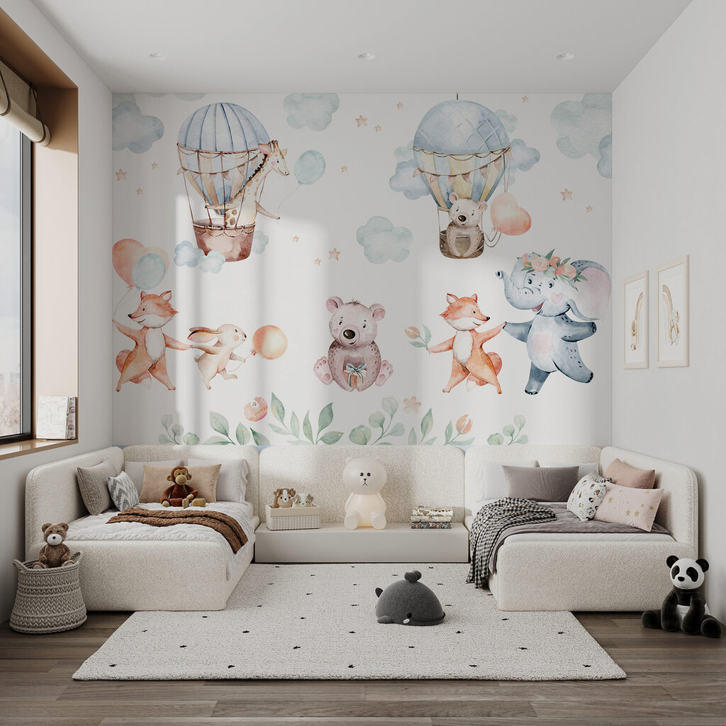 Animăluțe lângă baloane — interior 5