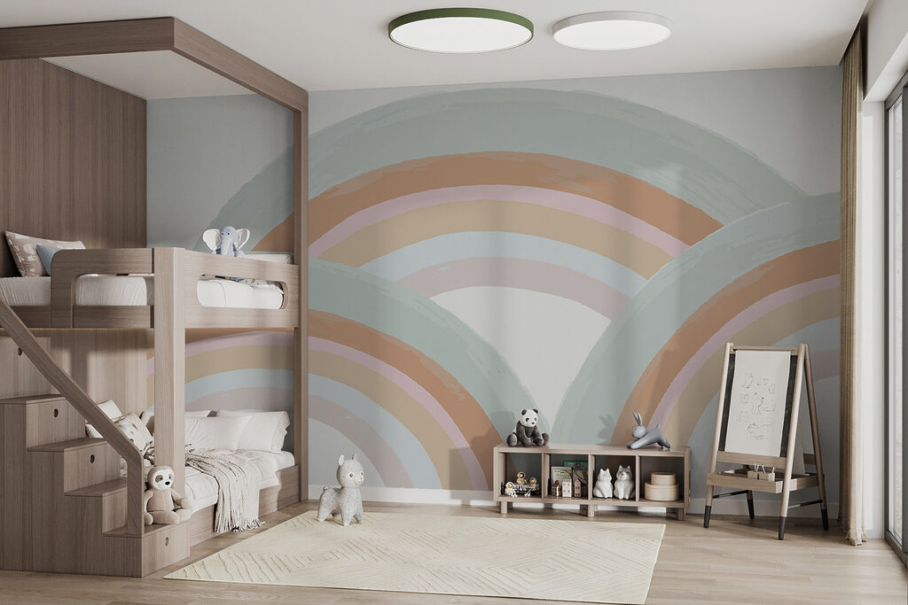 Curcubeie în benzi pastel — interior 5