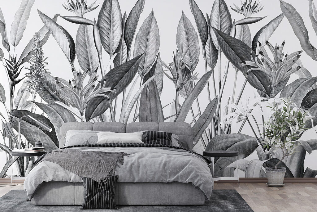 Flori tropicale printre frunze — interior 3